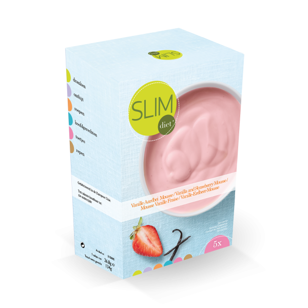Vanille Aardbei Mousse